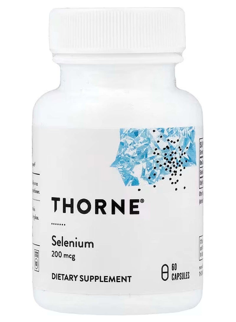 Thorne Selenium, 200 mcg, 60 Capsules - Image 1